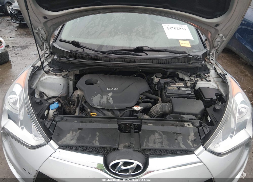2013 HYUNDAI VELOSTER BASE W/BLACK VIN: KMHTC6ADXDU130290