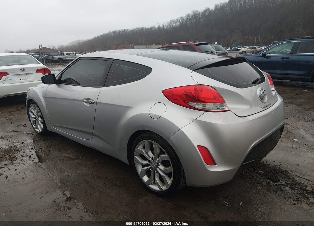 2013 HYUNDAI VELOSTER BASE W/BLACK VIN: KMHTC6ADXDU130290