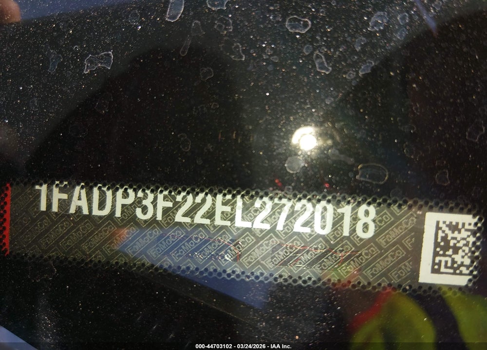 2014 FORD FOCUS SE VIN: 1FADP3F22EL272018