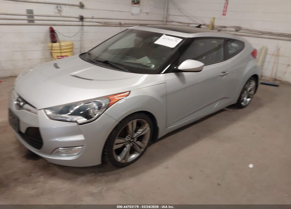 2012 HYUNDAI VELOSTER BASE W/GRAY VIN: KMHTC6AD5CU061202