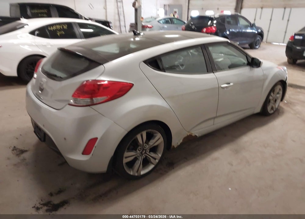 2012 HYUNDAI VELOSTER BASE W/GRAY VIN: KMHTC6AD5CU061202
