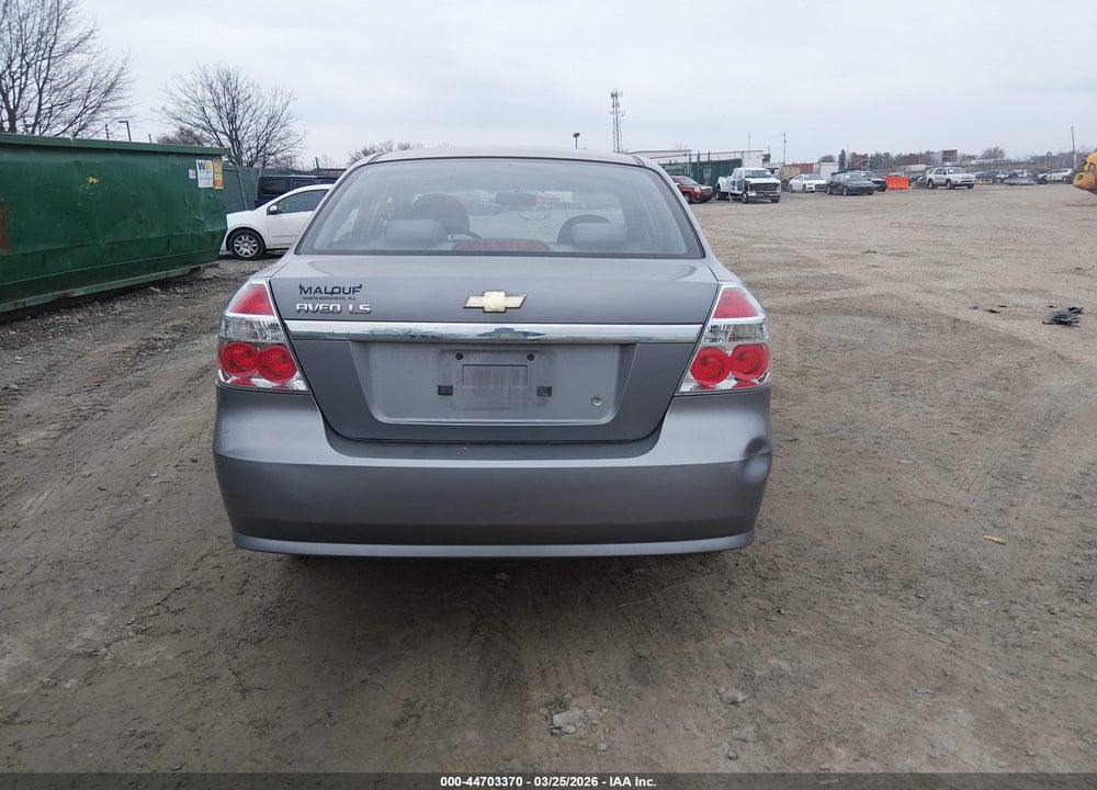 2008 CHEVROLET AVEO LS VIN: KL1TD56698B151081