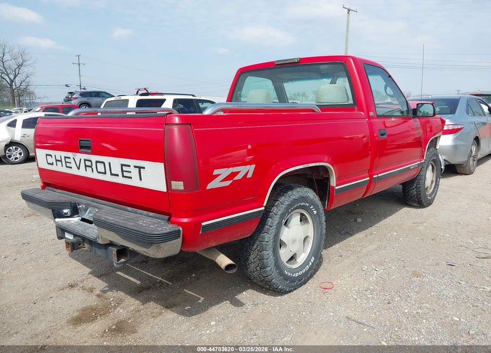 1996 CHEVROLET GMT-400 K1500 VIN: 1GCEK14M9TZ186608