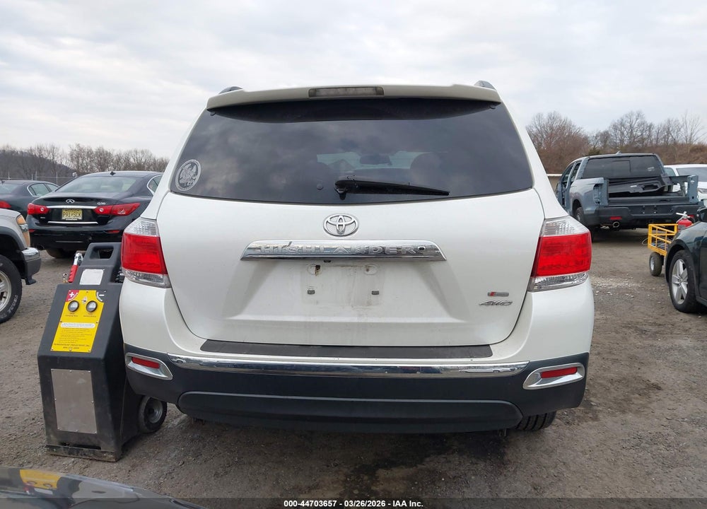 2012 TOYOTA HIGHLANDER LIMITED V6 VIN: 5TDDK3EH1CS126350