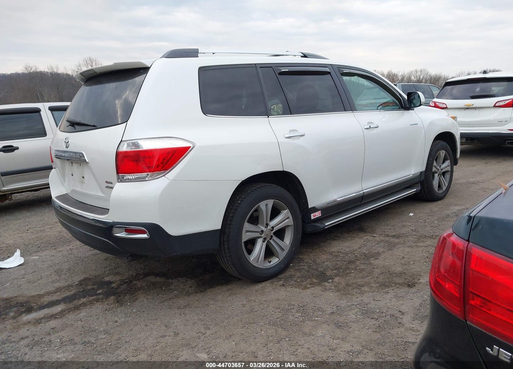 2012 TOYOTA HIGHLANDER LIMITED V6 VIN: 5TDDK3EH1CS126350