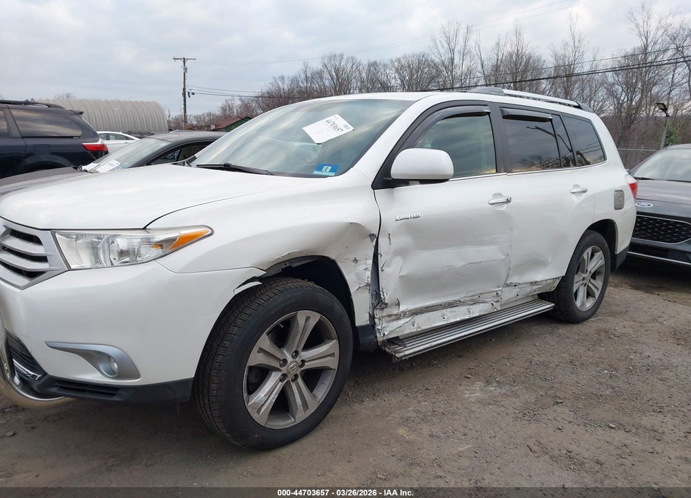 2012 TOYOTA HIGHLANDER LIMITED V6 VIN: 5TDDK3EH1CS126350