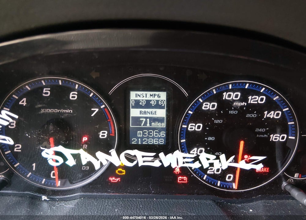 2008 ACURA TSX VIN: JH4CL96878C006005