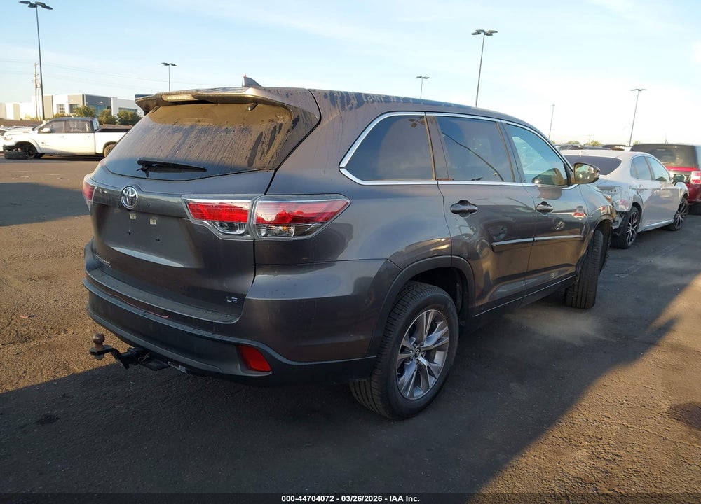 2016 TOYOTA HIGHLANDER LE PLUS V6 VIN: 5TDZKRFH7GS169619