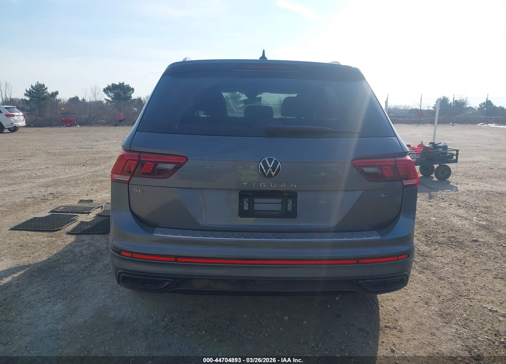 2022 VOLKSWAGEN TIGUAN 2.0T SE R-LINE BLACK VIN: 3VV8B7AX4NM129768