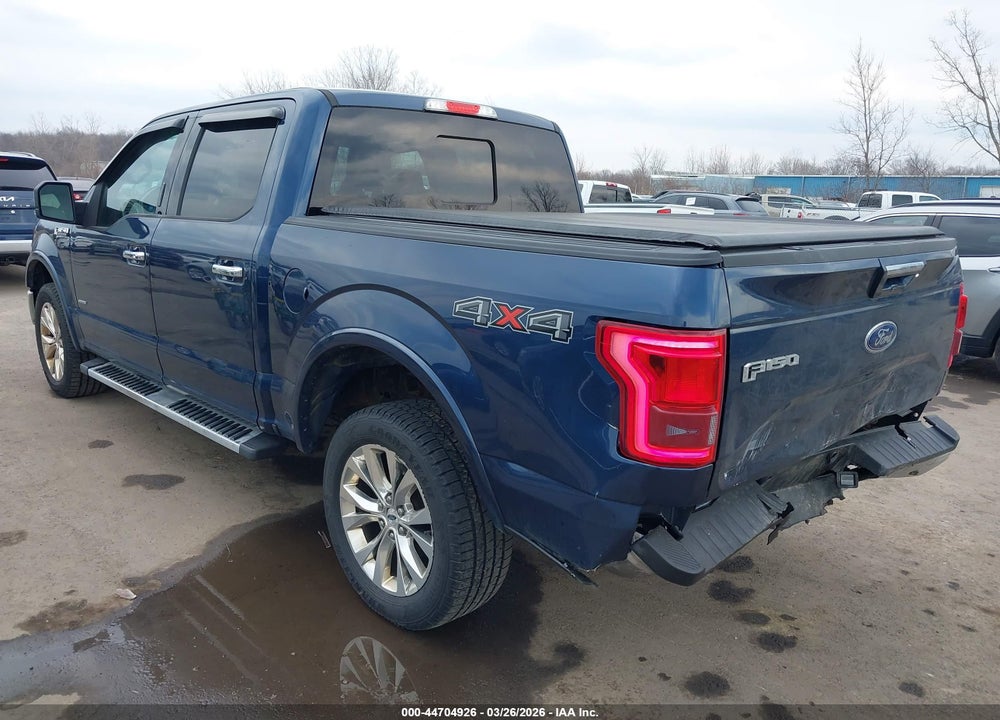 2016 FORD F-150 LARIAT VIN: 1FTEW1EG7GFA70005