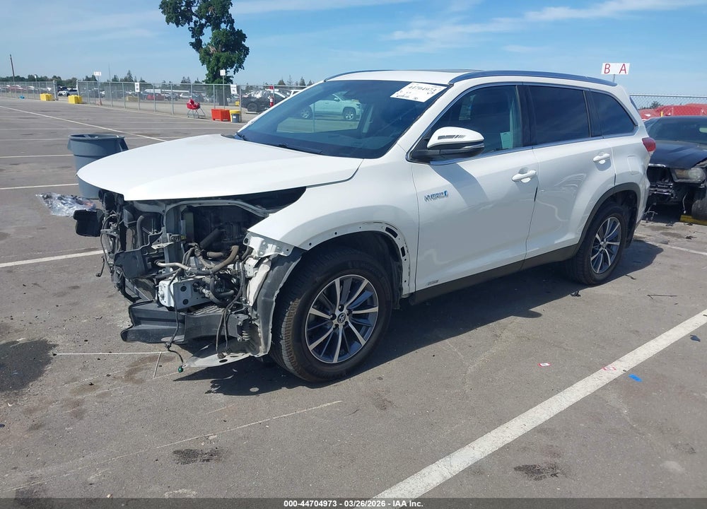 2019 TOYOTA HIGHLANDER HYBRID XLE VIN: 5TDJGRFH0KS064556