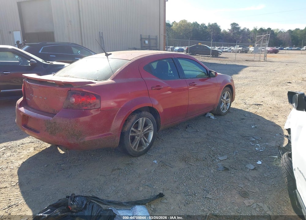2011 DODGE AVENGER MAINSTREET VIN: 1B3BD1FGXBN513447