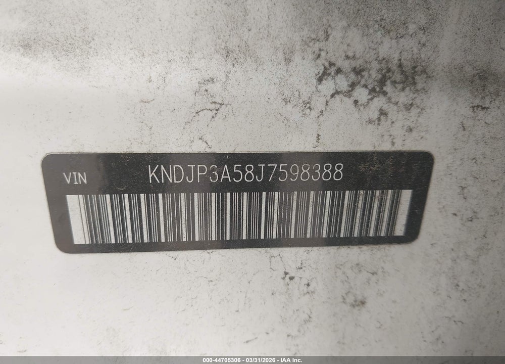 2018 KIA SOUL + VIN: KNDJP3A58J7598388