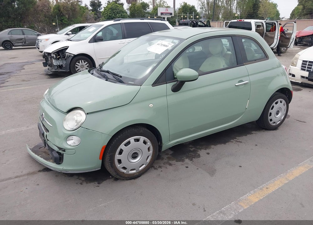 2012 FIAT 500 POP VIN: 3C3CFFAR4CT381195