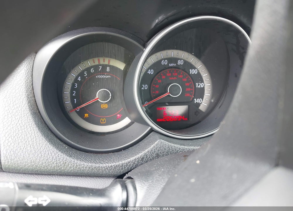 2012 KIA FORTE EX VIN: KNAFU4A21C5619703