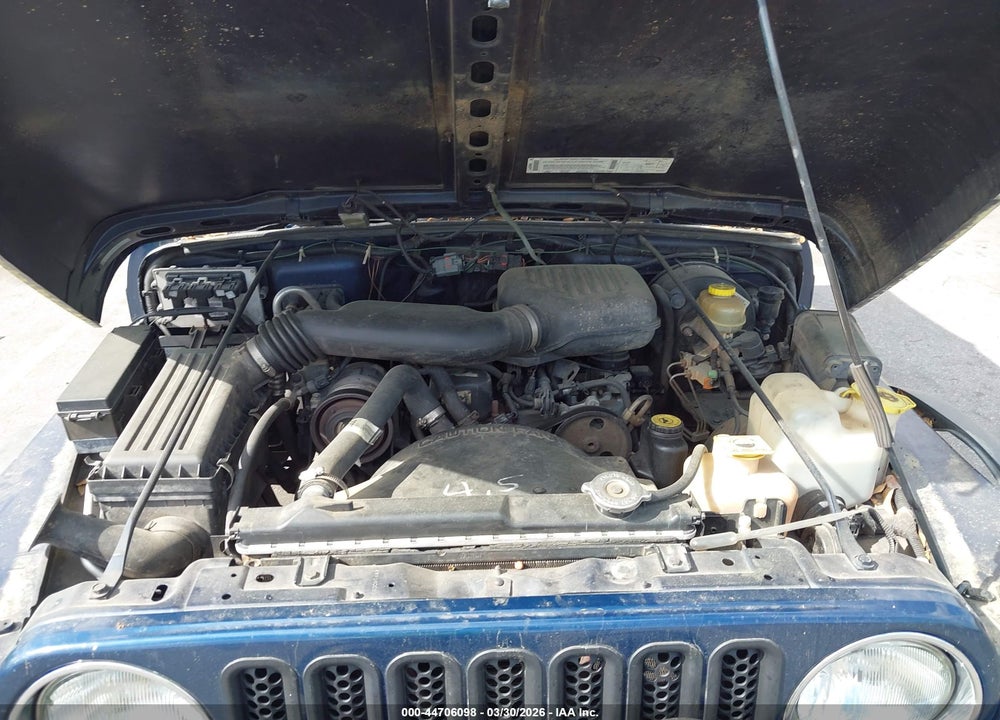 2000 JEEP WRANGLER SE VIN: 1J4FA29P0YP777729