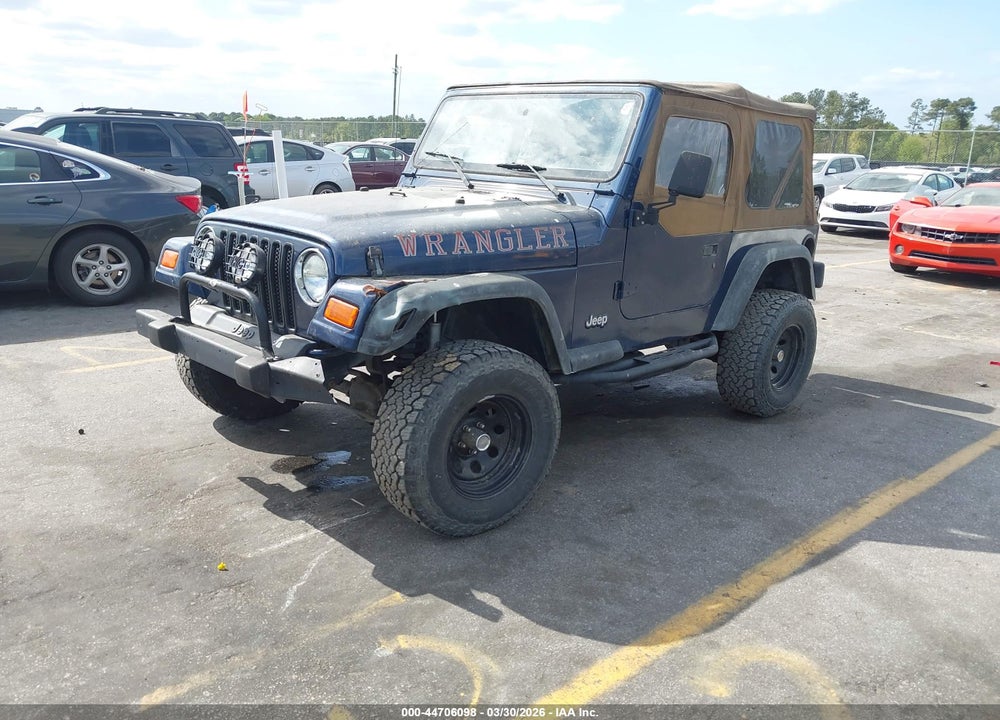 2000 JEEP WRANGLER SE VIN: 1J4FA29P0YP777729