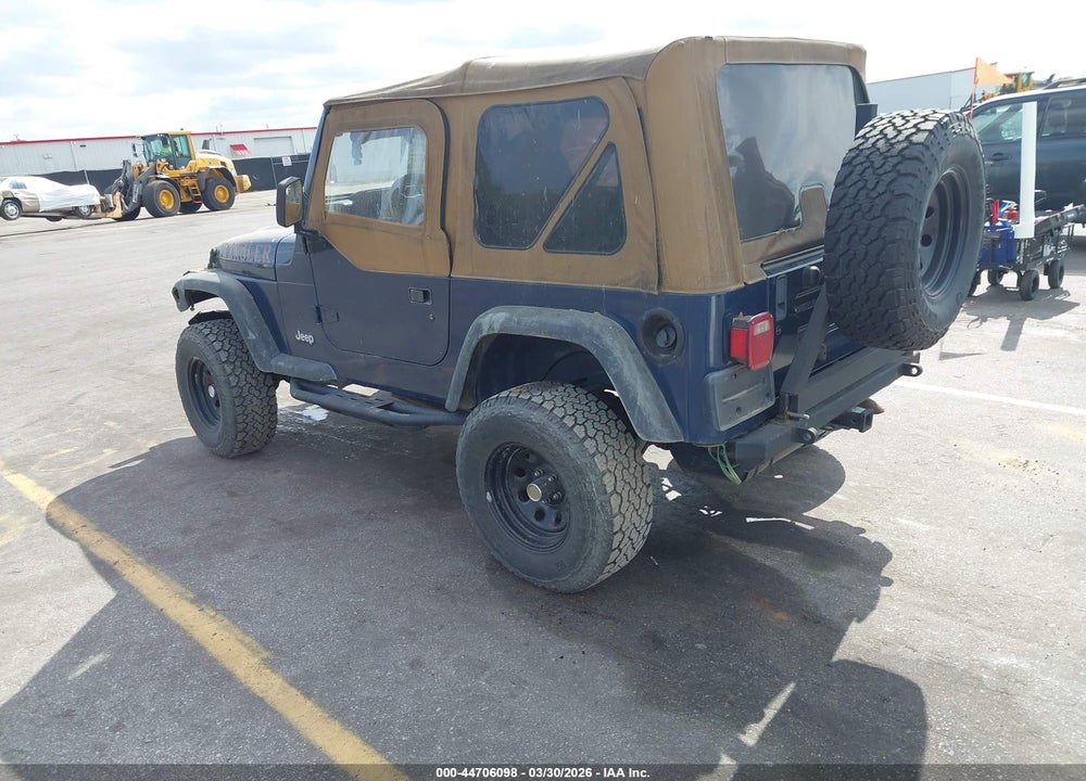 2000 JEEP WRANGLER SE VIN: 1J4FA29P0YP777729