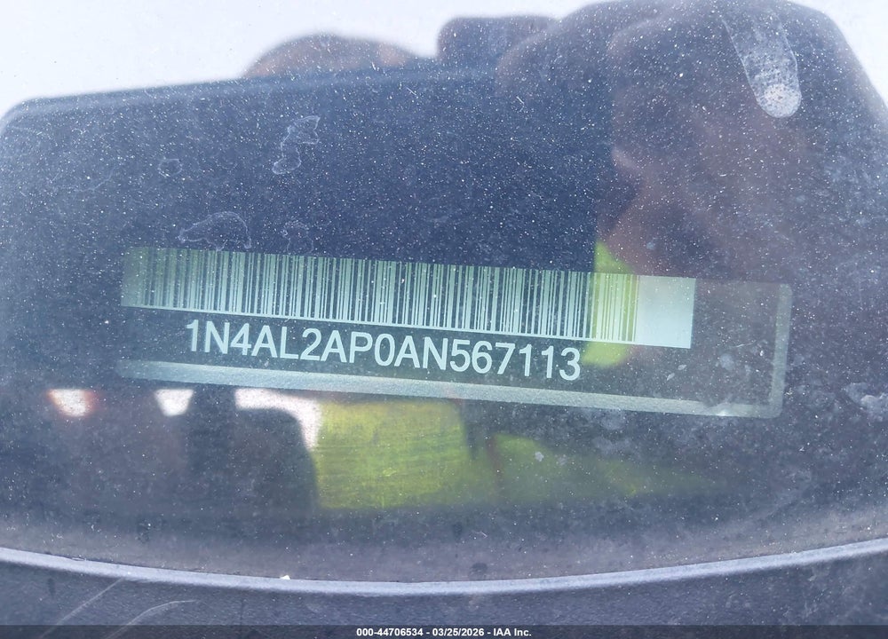 2010 NISSAN ALTIMA 2.5 S VIN: 1N4AL2AP0AN567113