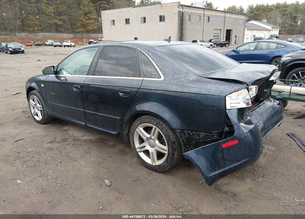 2008 AUDI A4 2.0T VIN: WAUDF78E88A117921