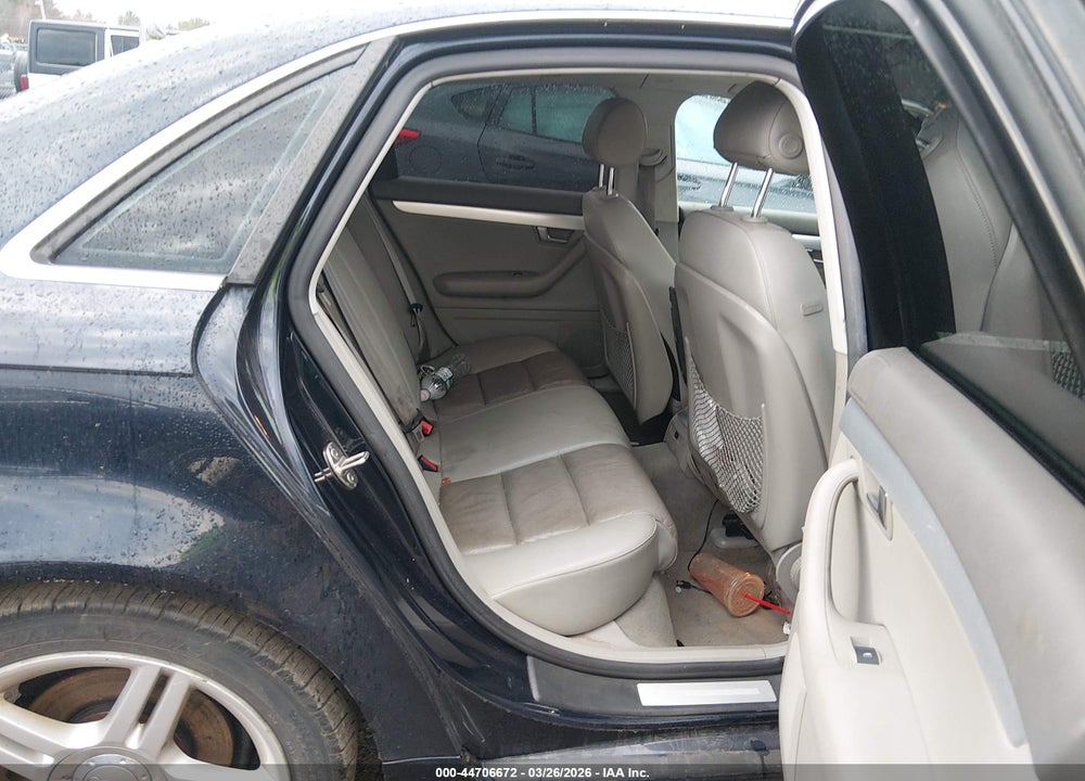 2008 AUDI A4 2.0T VIN: WAUDF78E88A117921