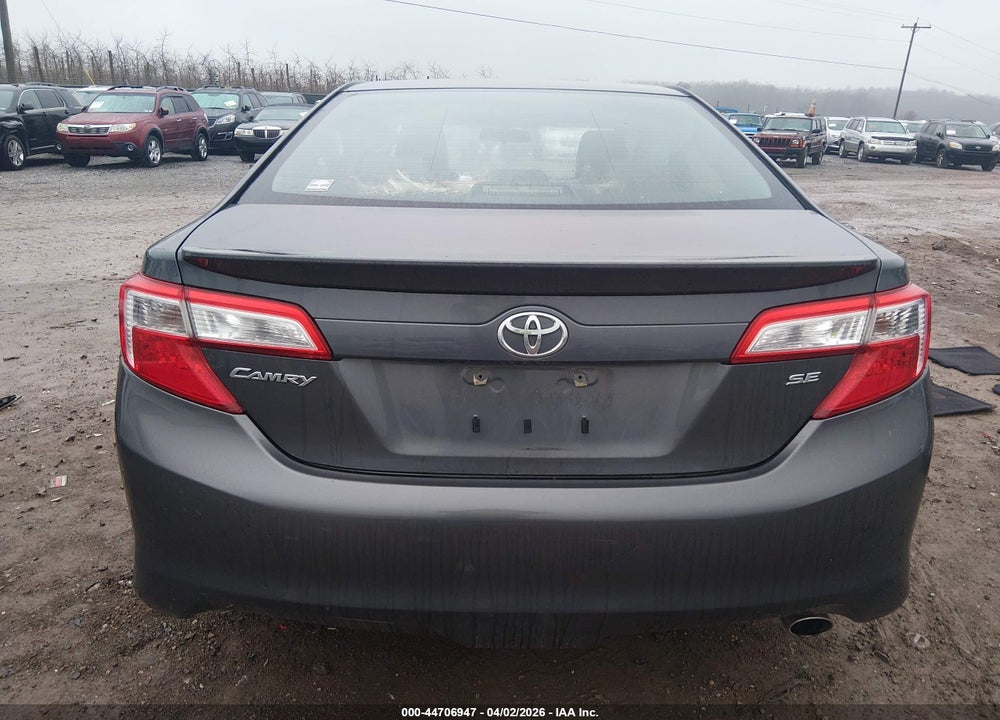 2012 TOYOTA CAMRY SE VIN: 4T1BF1FK3CU507702