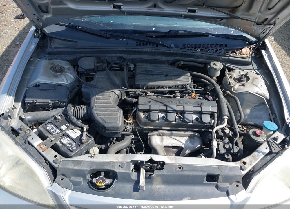 2001 HONDA CIVIC LX VIN: JHMES16521S011515