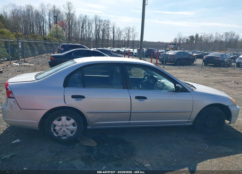 2001 HONDA CIVIC LX VIN: JHMES16521S011515