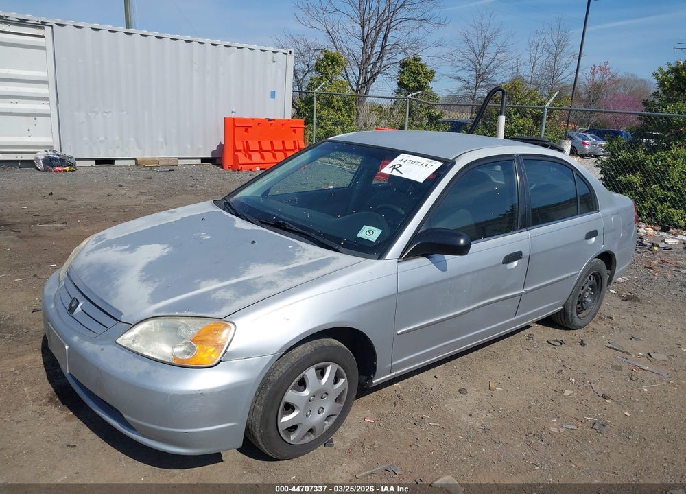 2001 HONDA CIVIC LX VIN: JHMES16521S011515
