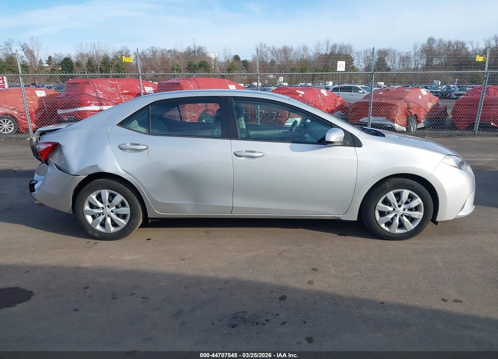 2016 TOYOTA COROLLA LE VIN: 2T1BURHE1GC652580