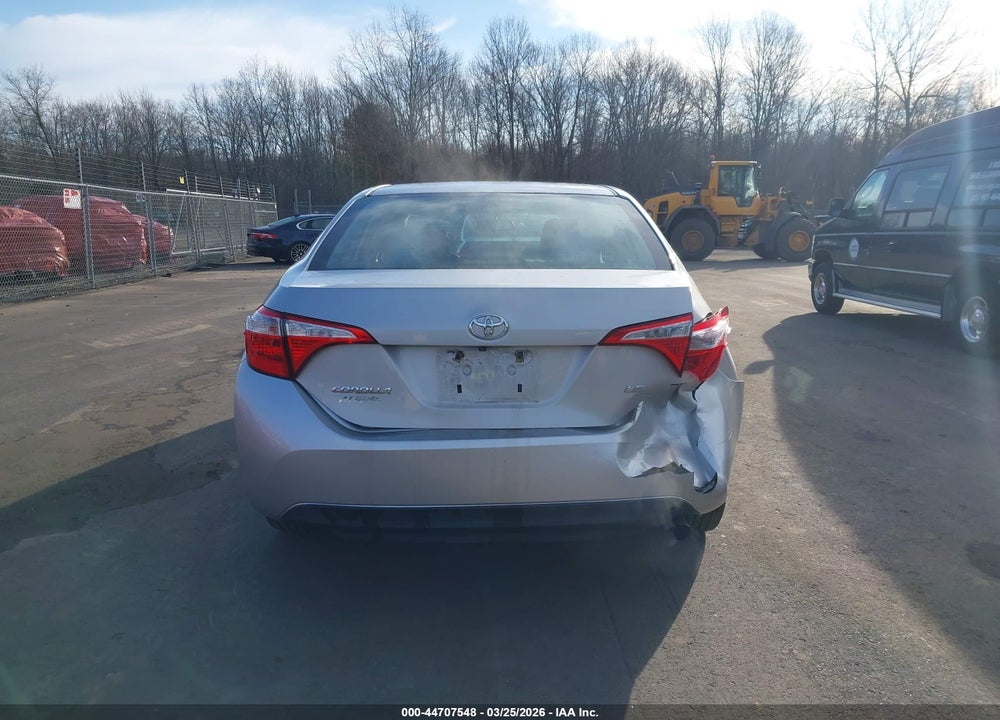 2016 TOYOTA COROLLA LE VIN: 2T1BURHE1GC652580
