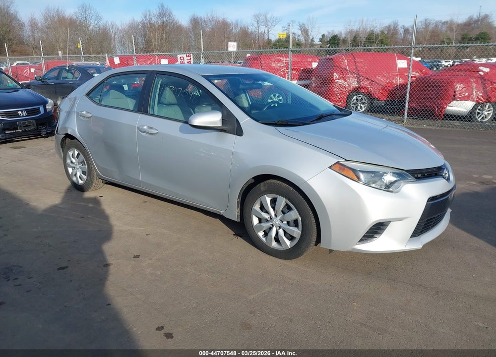 2016 TOYOTA COROLLA LE VIN: 2T1BURHE1GC652580