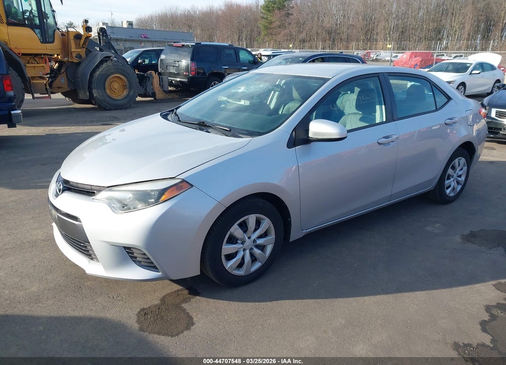 2016 TOYOTA COROLLA LE VIN: 2T1BURHE1GC652580