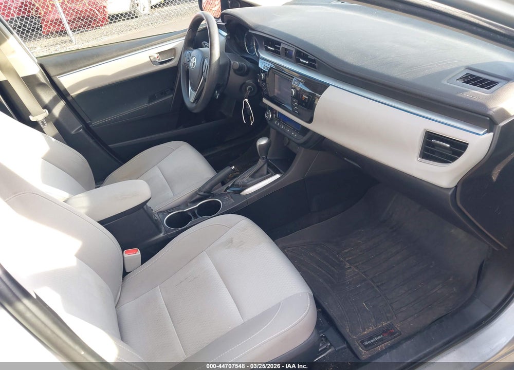 2016 TOYOTA COROLLA LE VIN: 2T1BURHE1GC652580
