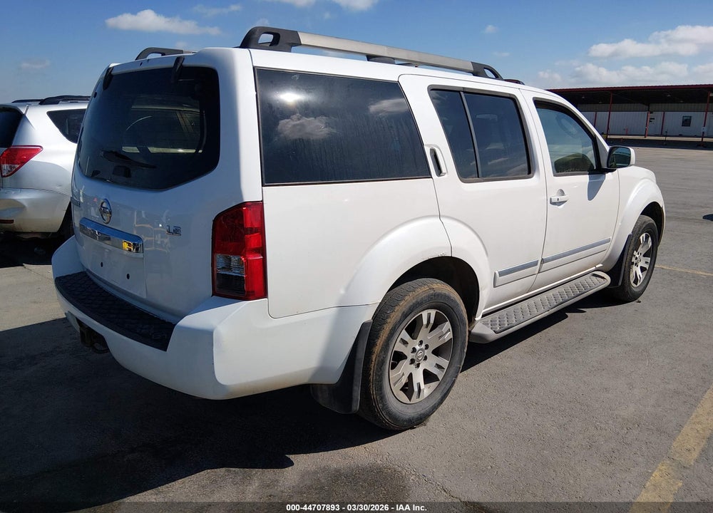 2008 NISSAN PATHFINDER LE VIN: 5N1AR18B38C648864