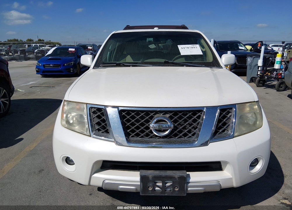 2008 NISSAN PATHFINDER LE VIN: 5N1AR18B38C648864