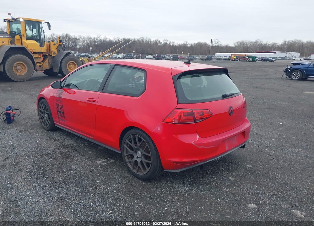 2015 VOLKSWAGEN GOLF GTI 2.0T S 2-DOOR VIN: 3VWYT7AU3FM065786