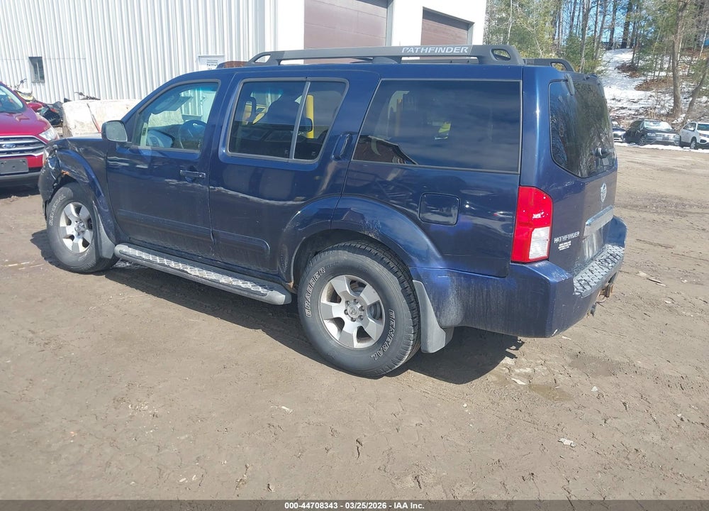 2007 NISSAN PATHFINDER SE VIN: 5N1AR18W67C611230