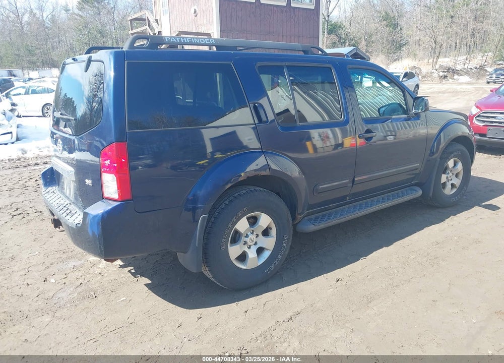 2007 NISSAN PATHFINDER SE VIN: 5N1AR18W67C611230