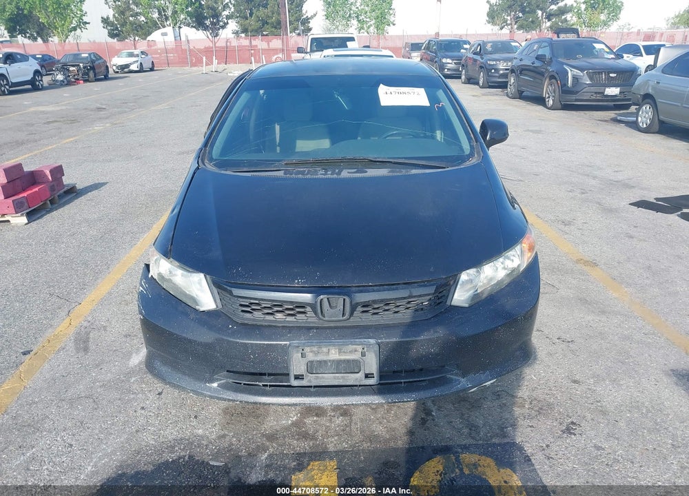 2012 HONDA CIVIC LX VIN: 2HGFB2F54CH570216