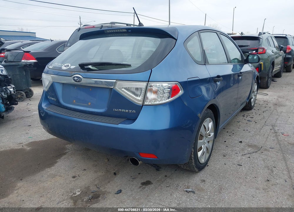 2008 SUBARU IMPREZA 2.5I VIN: JF1GH61698H819511