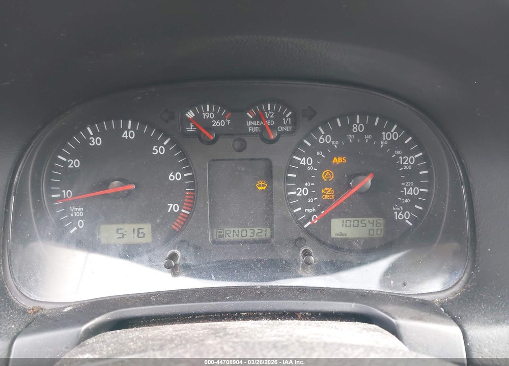 2001 VOLKSWAGEN GTI GLS VIN: WVWDC21J11W070729