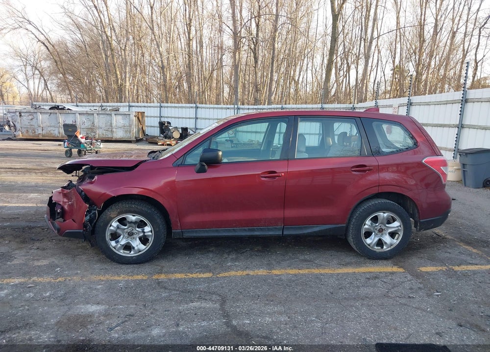 2016 SUBARU FORESTER 2.5I VIN: JF2SJAAC9GH415660