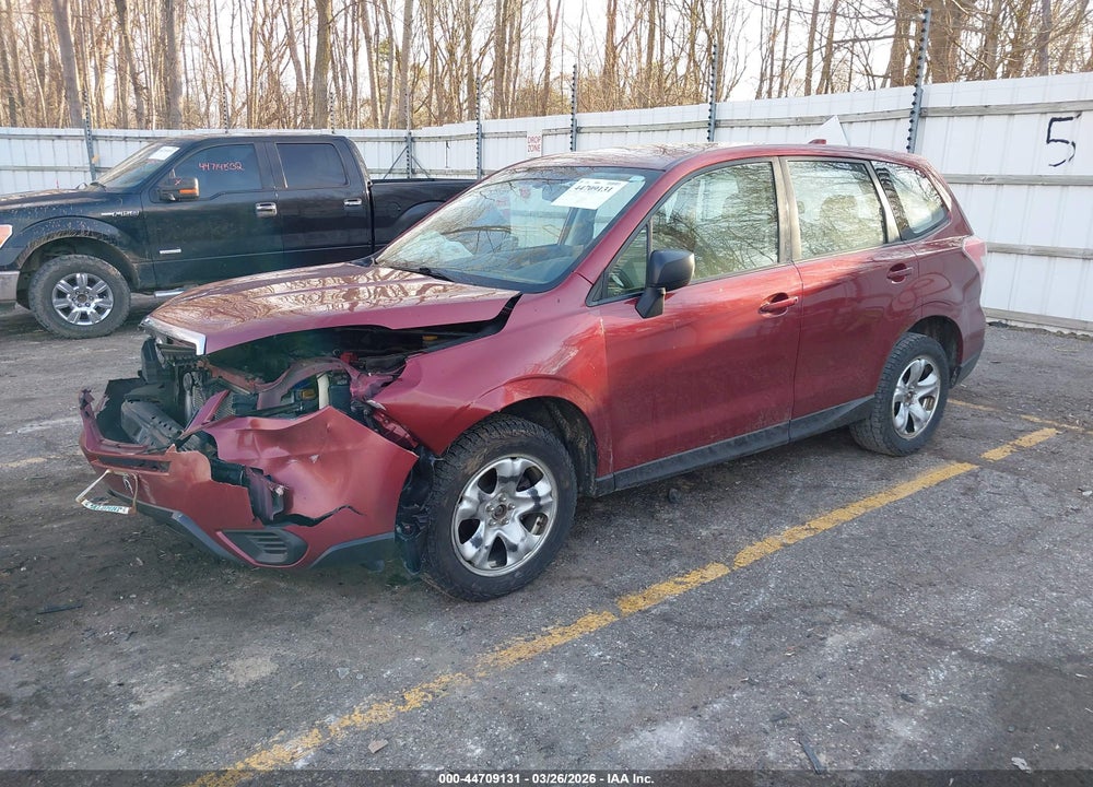 2016 SUBARU FORESTER 2.5I VIN: JF2SJAAC9GH415660