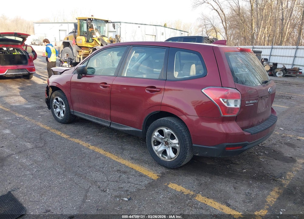 2016 SUBARU FORESTER 2.5I VIN: JF2SJAAC9GH415660