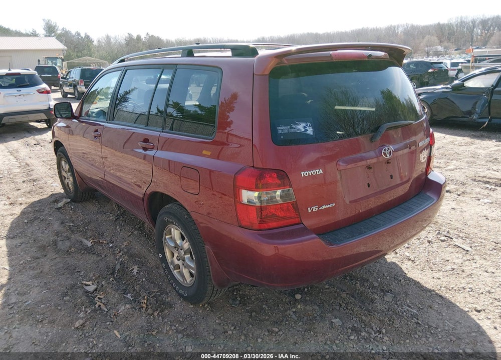 2007 TOYOTA HIGHLANDER V6 VIN: JTEEP21A470201295