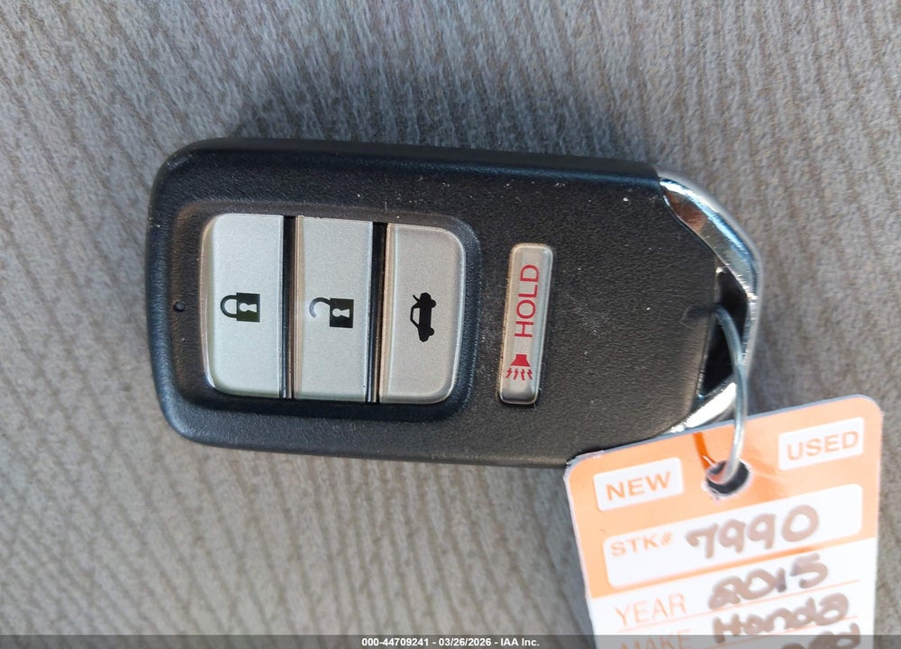 2015 HONDA ACCORD EX VIN: 1HGCR2F74FA108578