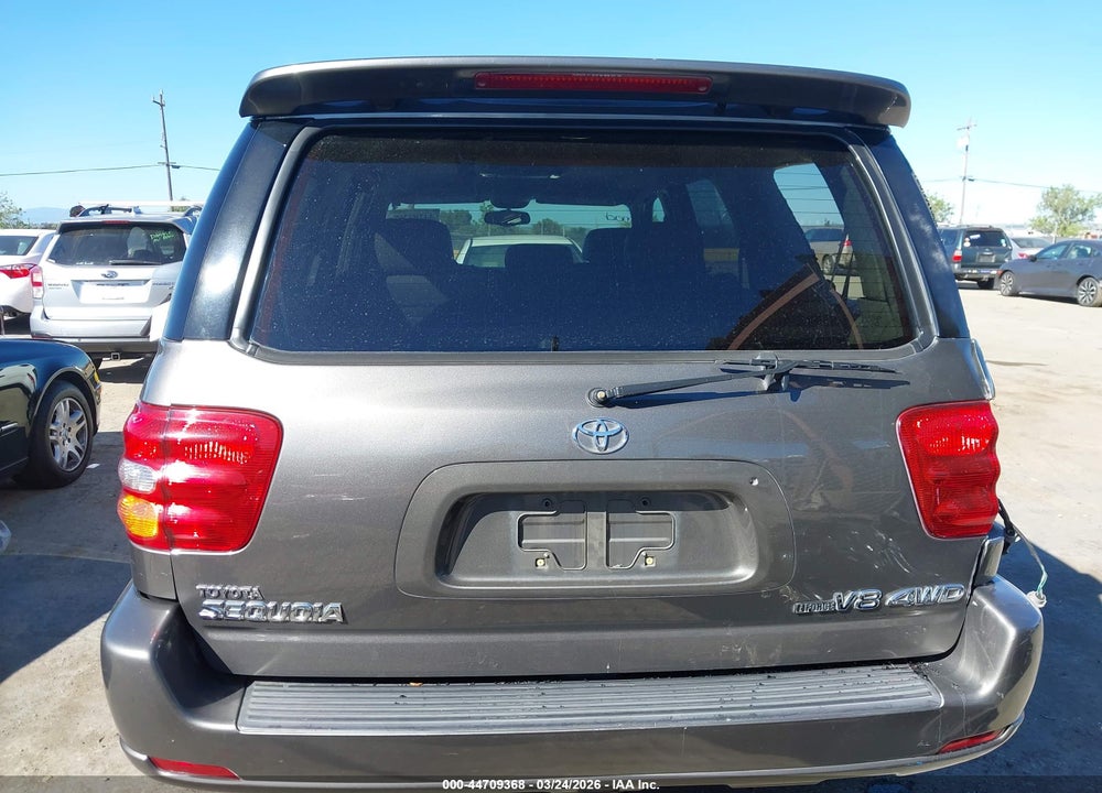 2003 TOYOTA SEQUOIA LIMITED V8 VIN: 5TDBT48A63S181885