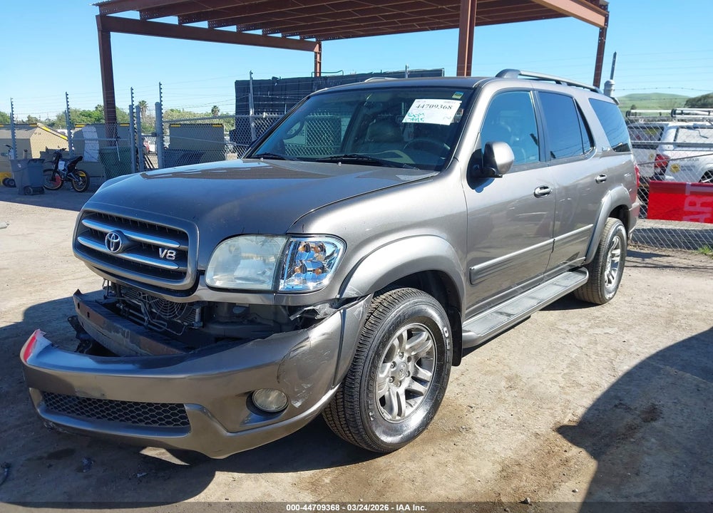 2003 TOYOTA SEQUOIA LIMITED V8 VIN: 5TDBT48A63S181885