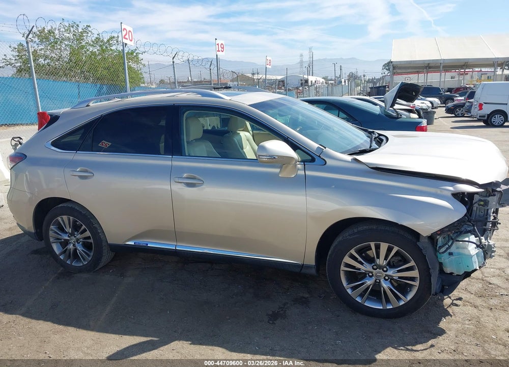 2013 LEXUS RX 450H VIN: JTJBC1BAXD2443470